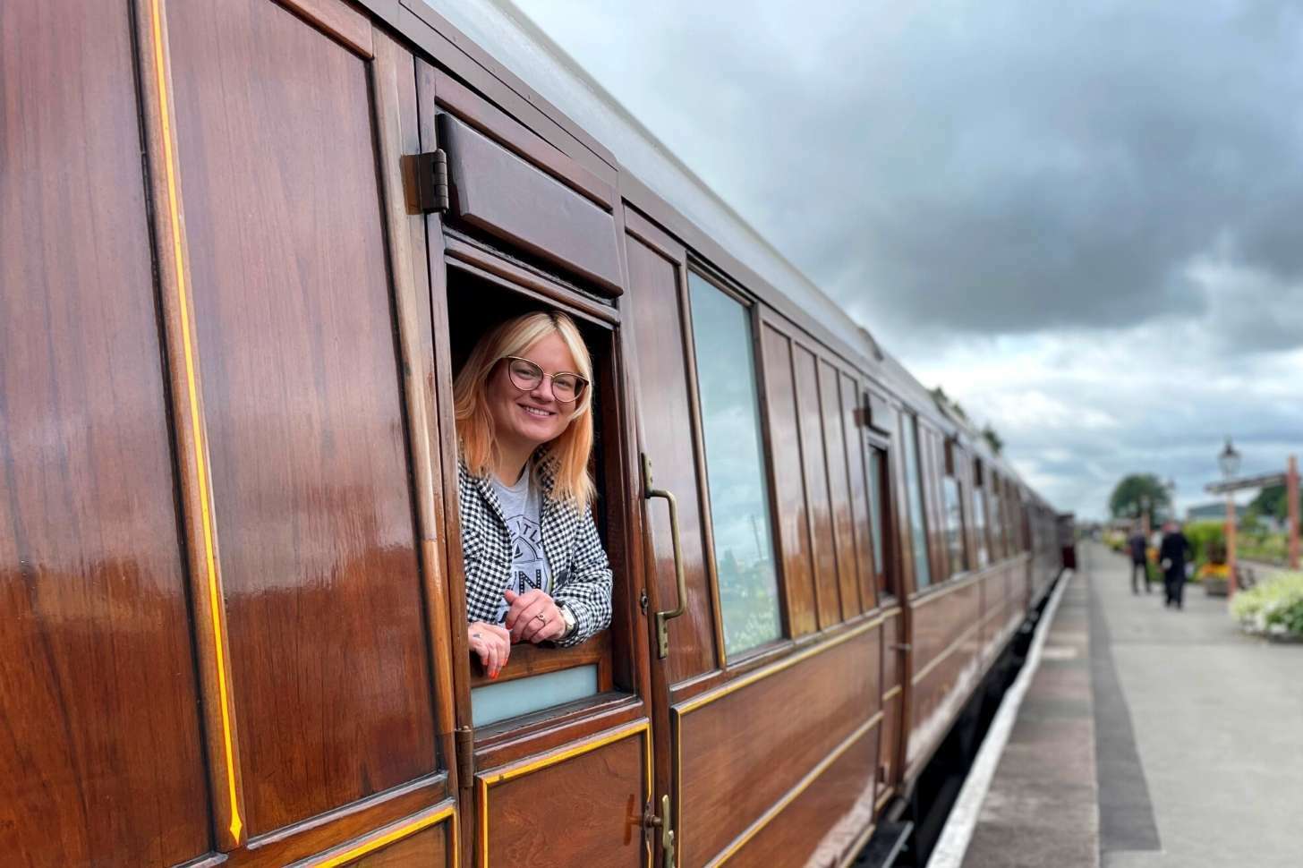 Kelly from Little Gin and Rum Co onboard the gin train